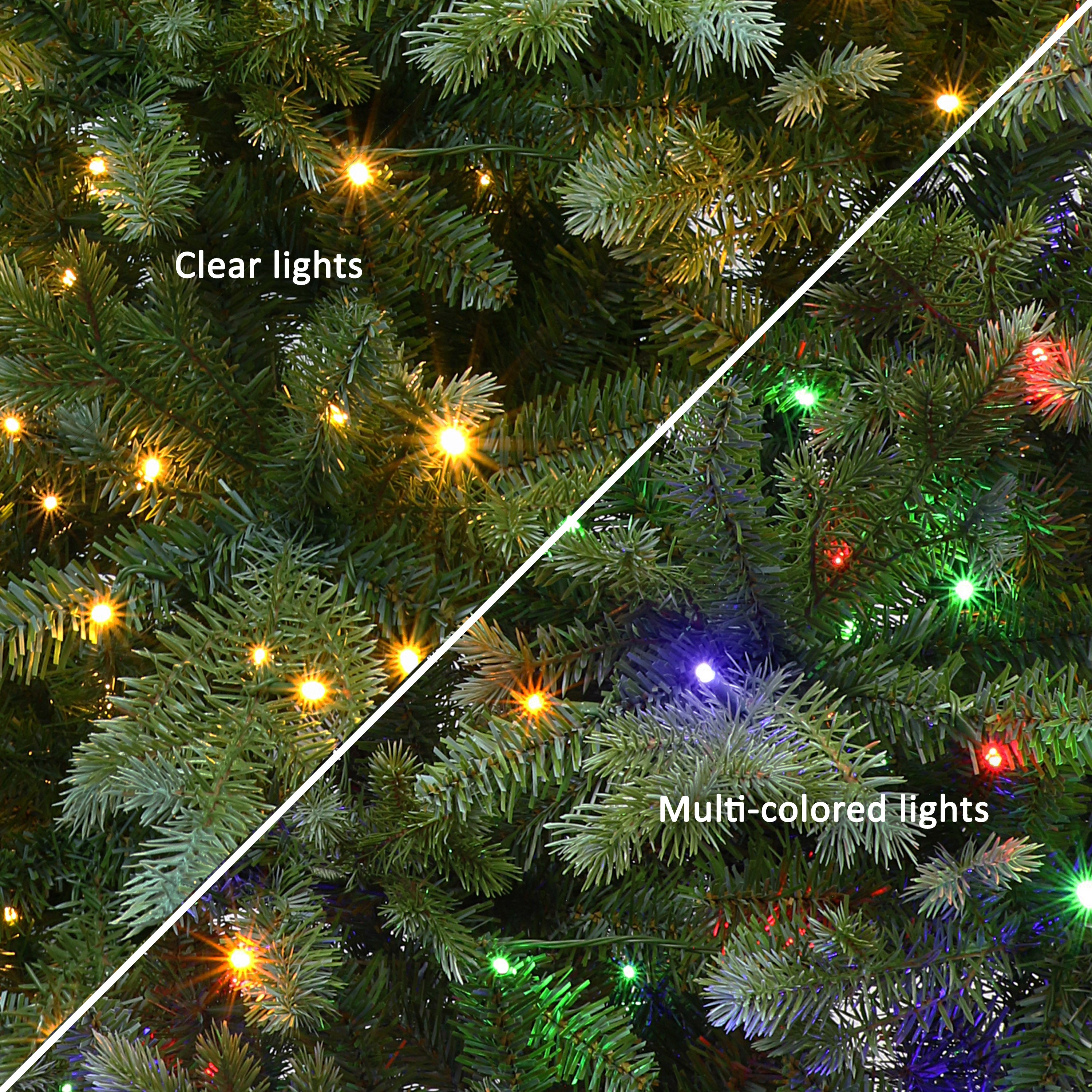 6.5' Pre-Lit Linden Fir Tree